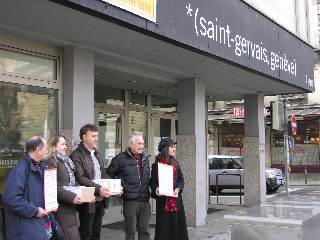 Dépôt du référendum à Saint Gervais - 26.01.09