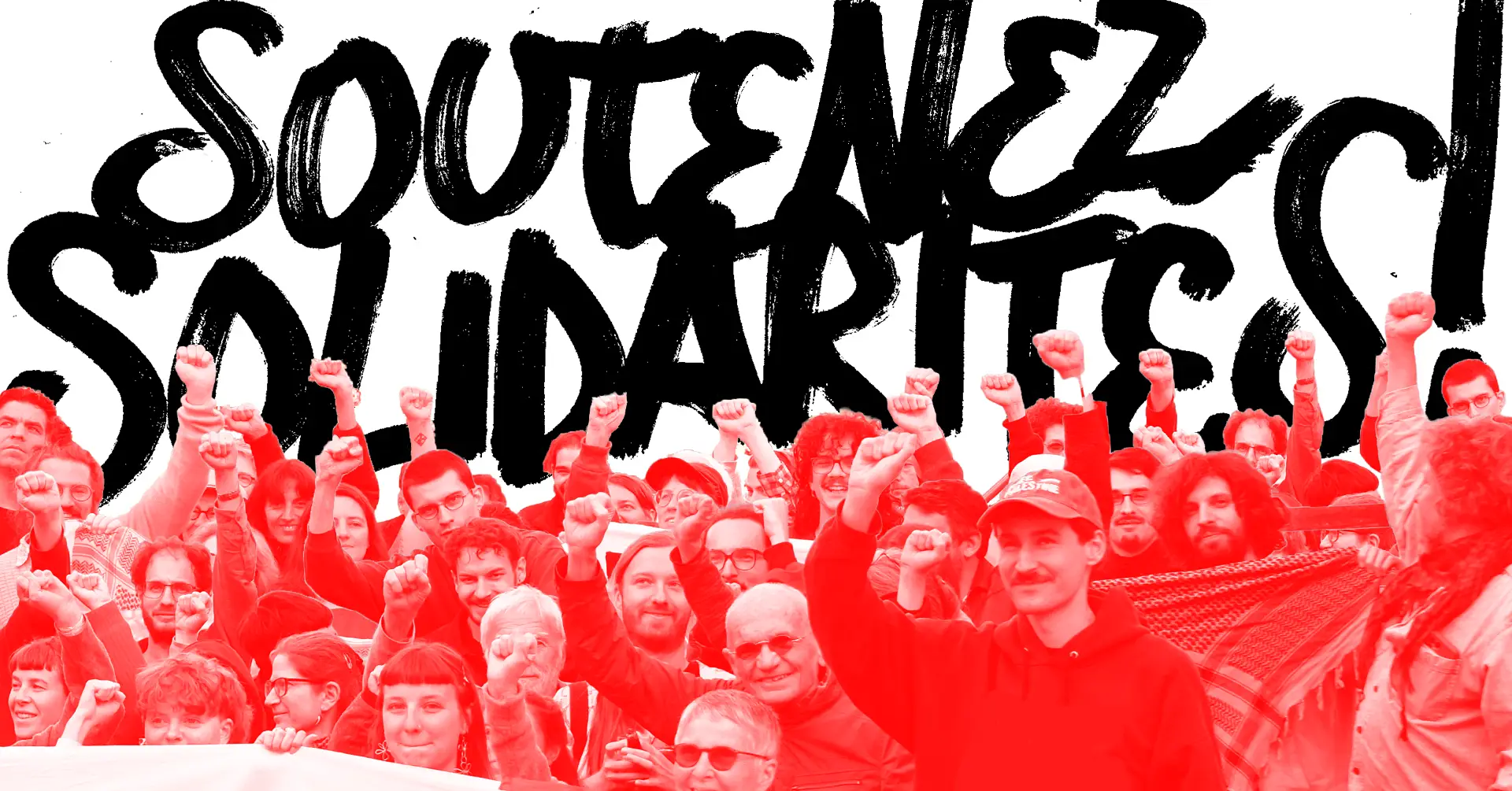 Banner de la campagne de soutien de solidaritéS