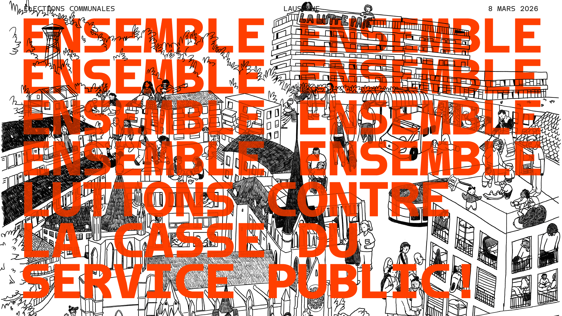 Visuel pour les élections communales 2026 à Lausanne