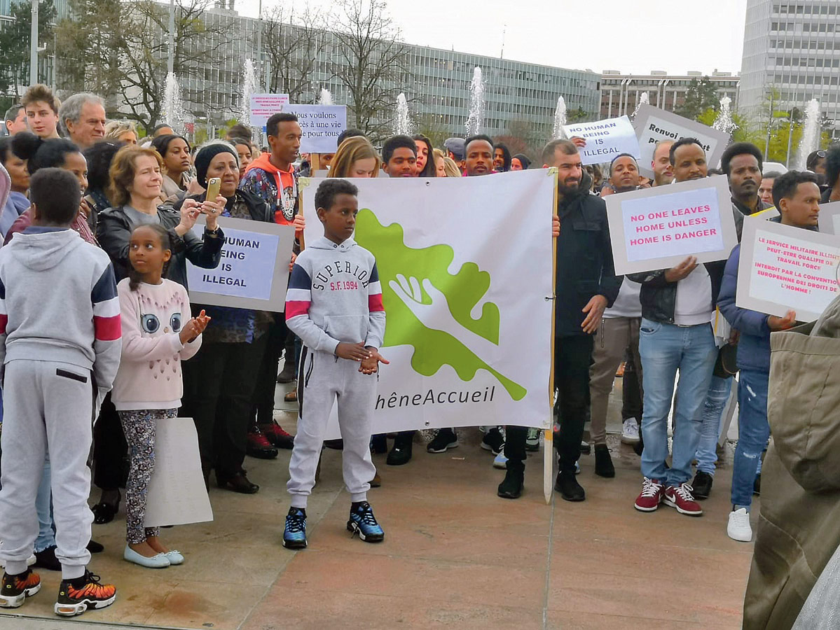 Manifestation contre le renvoi des Erythréens et Erythreennes, Genève 2019