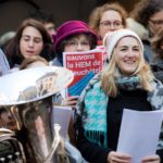 Manifestation "Sauvons la Haute école de musique de Neuchâtel", 7 décembre 2017