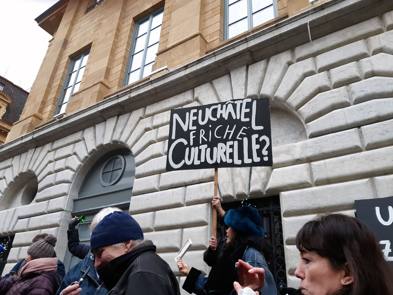 Manifestation pour la culture, Neuchâtel, 30 décembre 2019