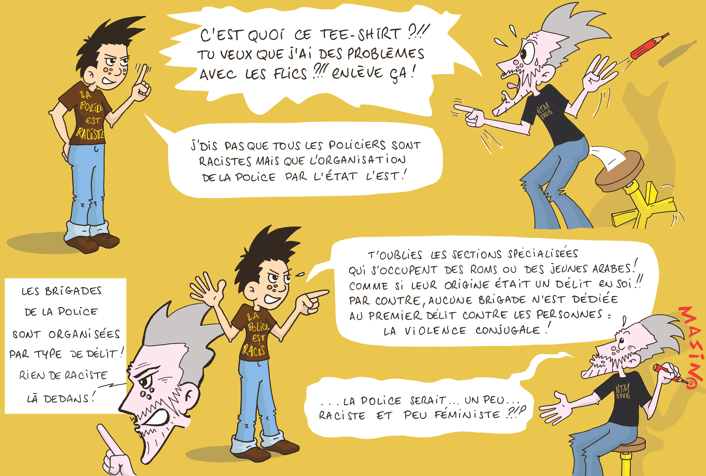 Bande dessinée "La vie expliquée à ma fille" répression policière