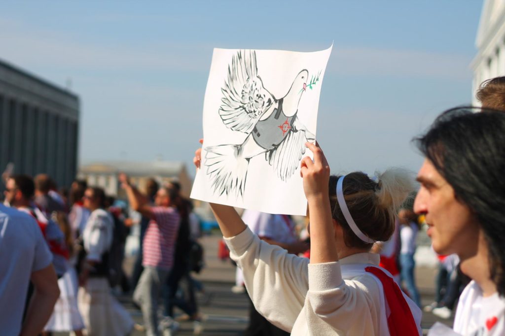 Manifestation à Minsk, 30 août 2020