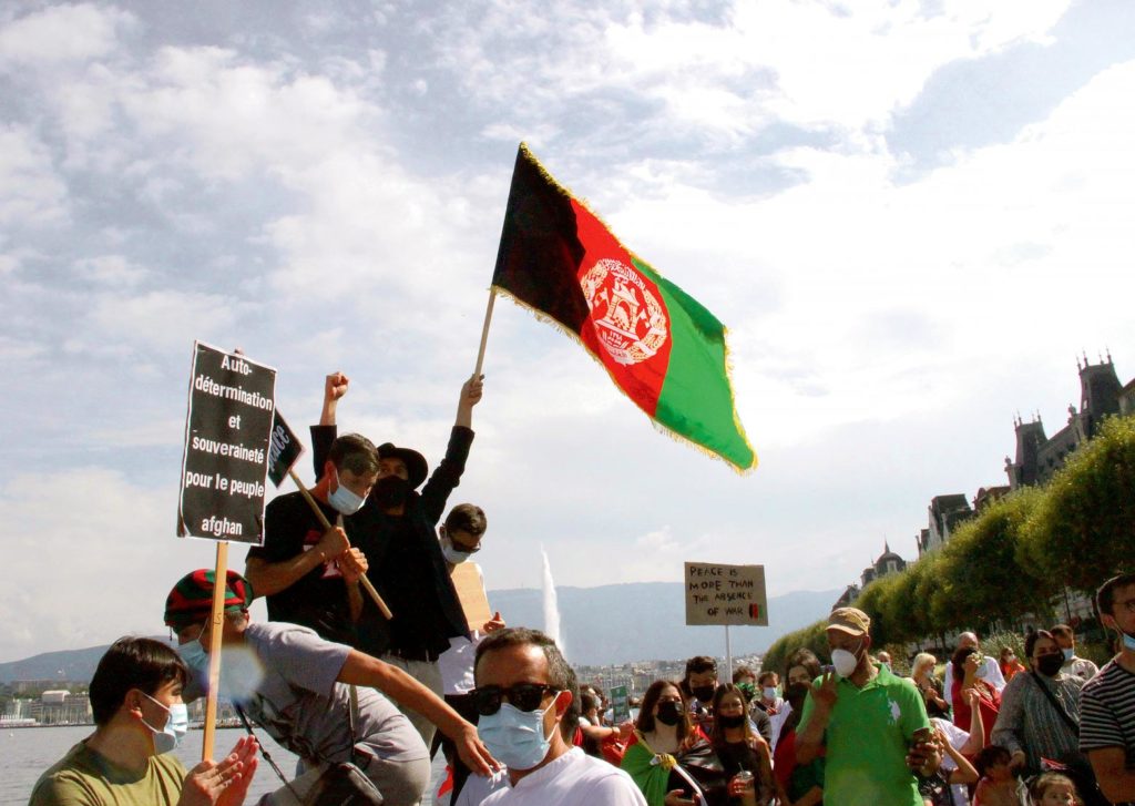 Manifestation en solidarité avec l'Afghanistan