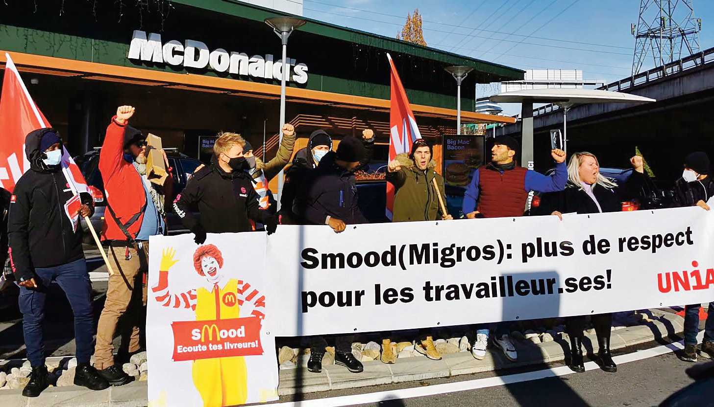 Action devant les McDonald's de Crissier