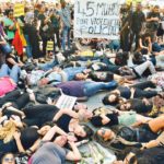 Die-in pour protester contre le massacre de Mellila