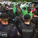 Grève des livreurs à Moscou