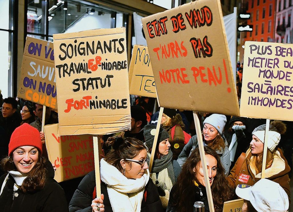 Manifestation du personnel de l’État de Vaud