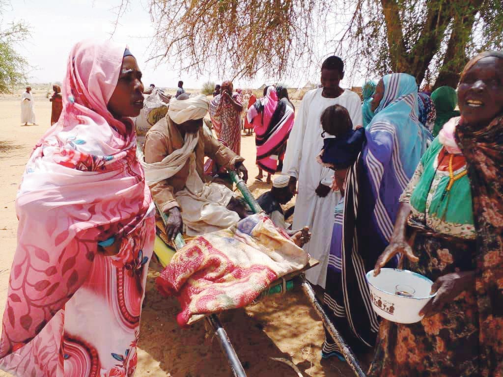 Des habitant·e·s de l’est du Darfour fuyant les combats, juillet 2023