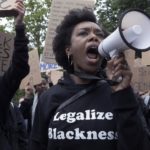 Manifestation Black Lives Matter à la suite de la mort de George Floyd tué par la police aux États-Unis, Lausanne, 17 juin 2020