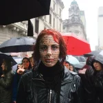 Une militante féministe lors de la grève de 2016 en Argentine