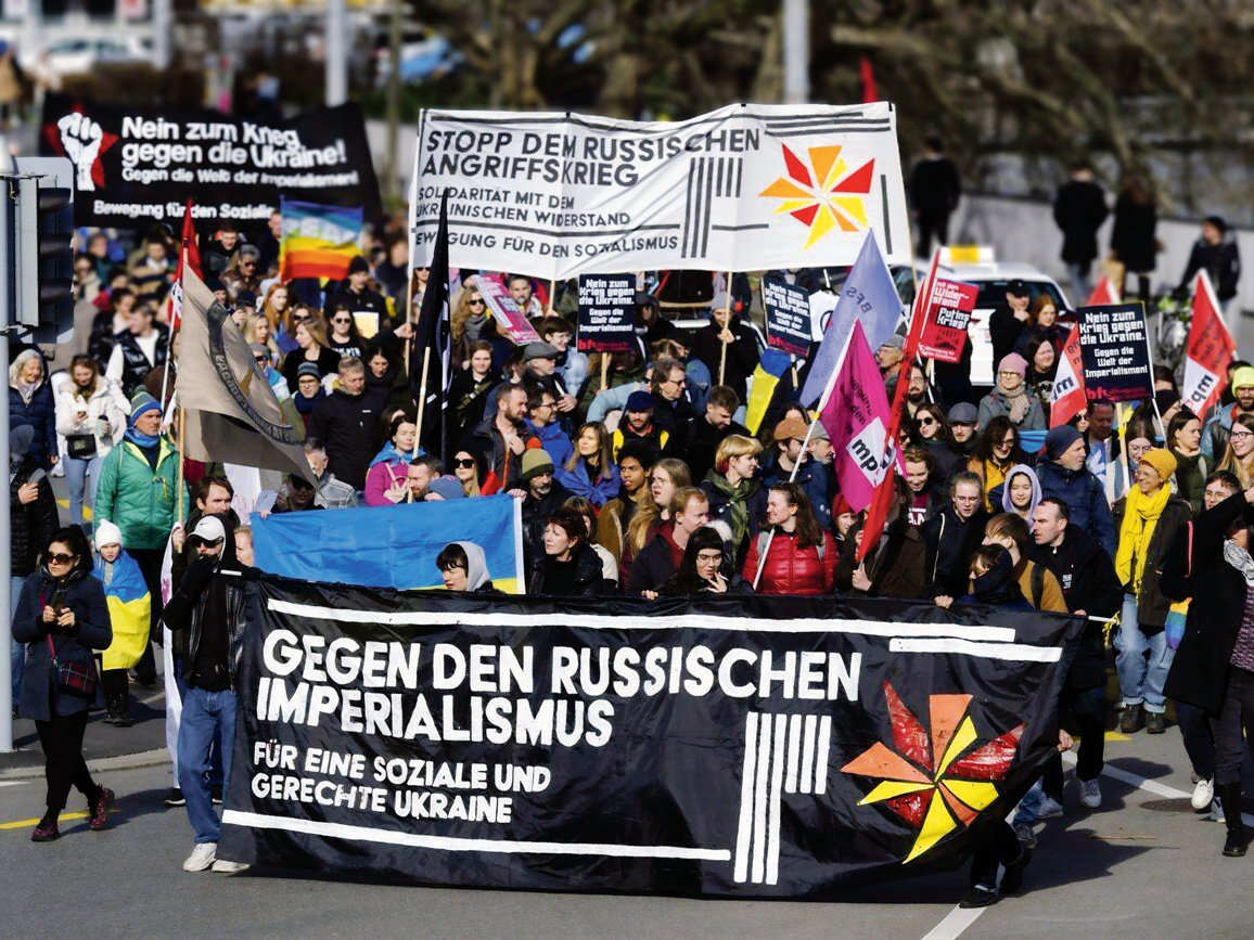 Manifestation en soutien à l’Ukraine, Zurich, 24 février 2024