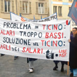 Manifestation de ErreDipi à Bellinzone, Tessin