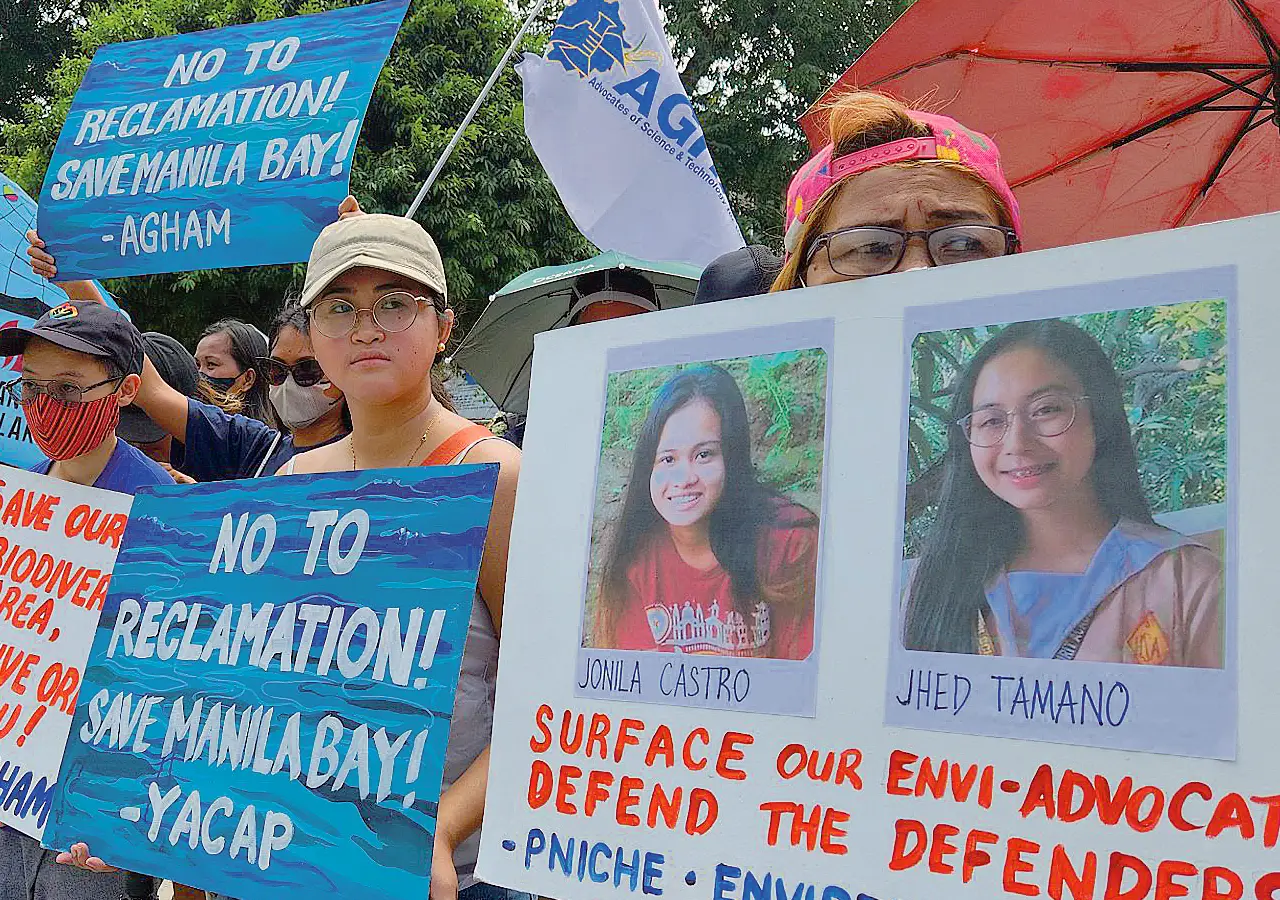 Manifestation écologiste à Manille, Philippines