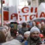 Manifestation lors de la grève générale, Florence, 29 novembre 2024