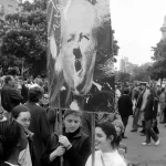 Manifestation après l’accession de Jean-Marie Le Pen au 2e tour de l’élection présidentielle, Paris, avril 2002