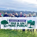 Rassemblement de riverain·es et de personnalités autour de la villa de Zep, Genève, 11 janvier 2025