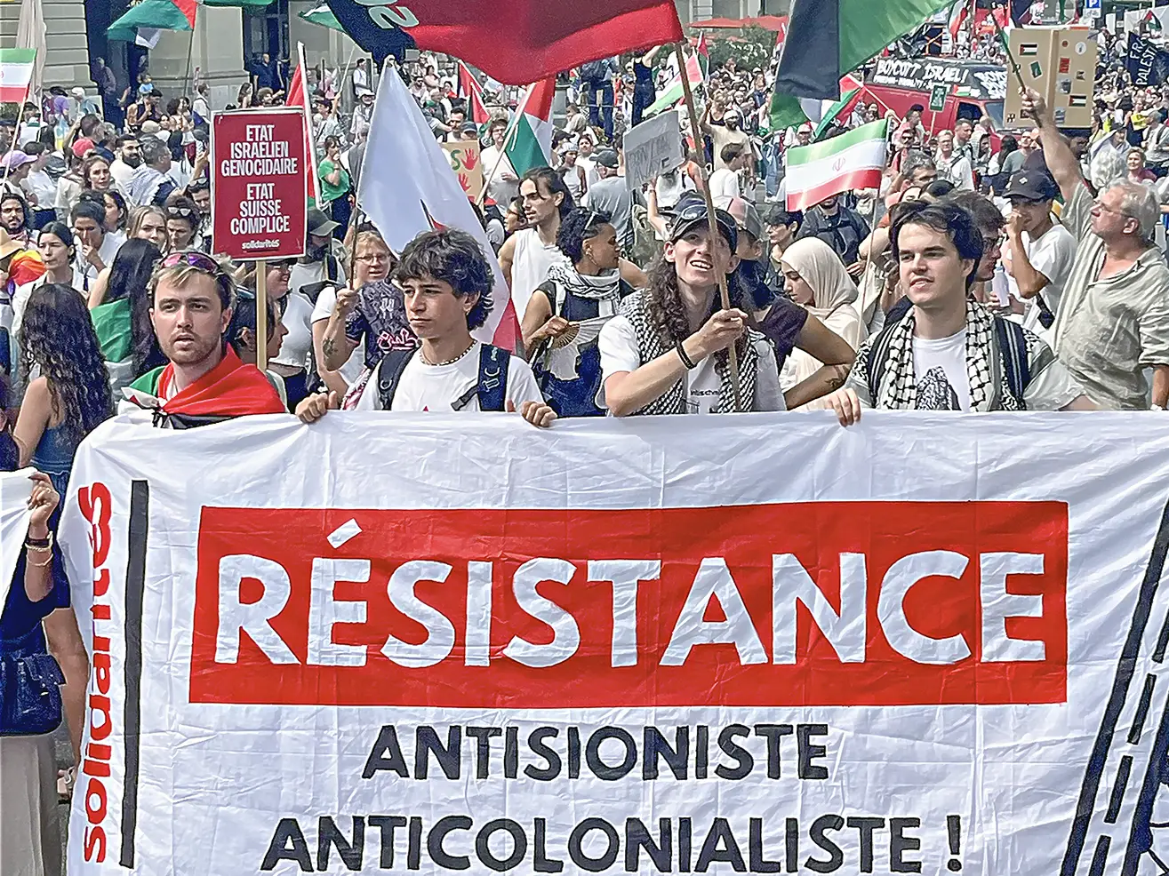 Des manifestants pro-palestiniens