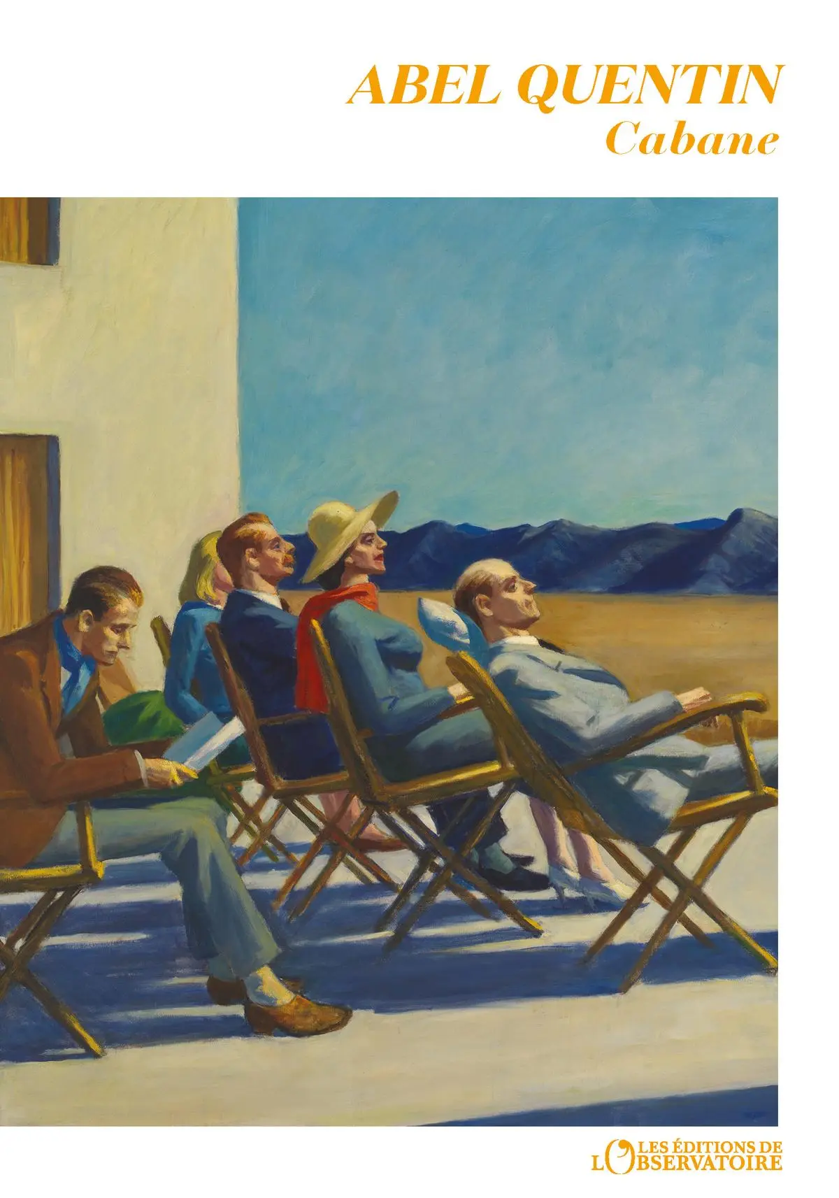 Couverture du livre “Cabane” de Abel Quentin (Éditions de l’Observatoire, 2024)