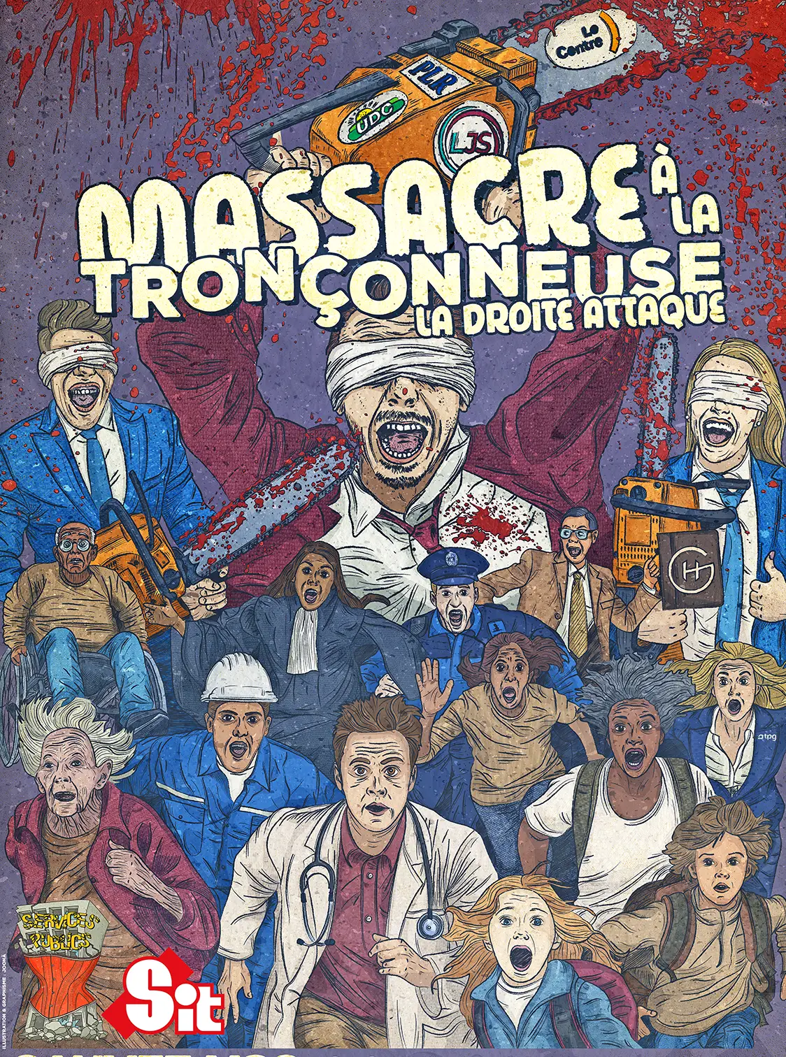 Affiche contre les lois corset soumises en votations à Genève le 28 septembre 2025