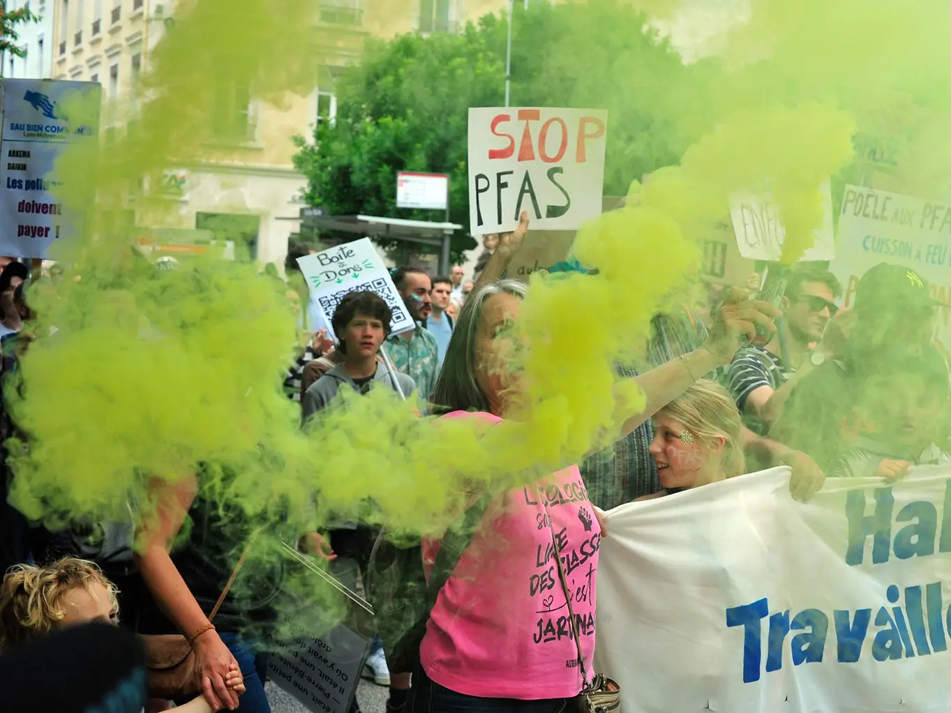 Manifestation contre la pollution aux PFAS