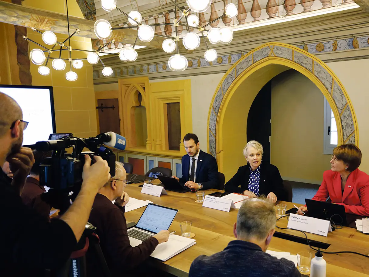 Florence Nater, Matthieu Aubert et Valérie Gianoli