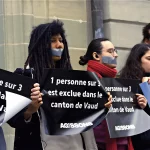 Des membres de la coalition pour le droit de vote des étrangers au niveau cantonal