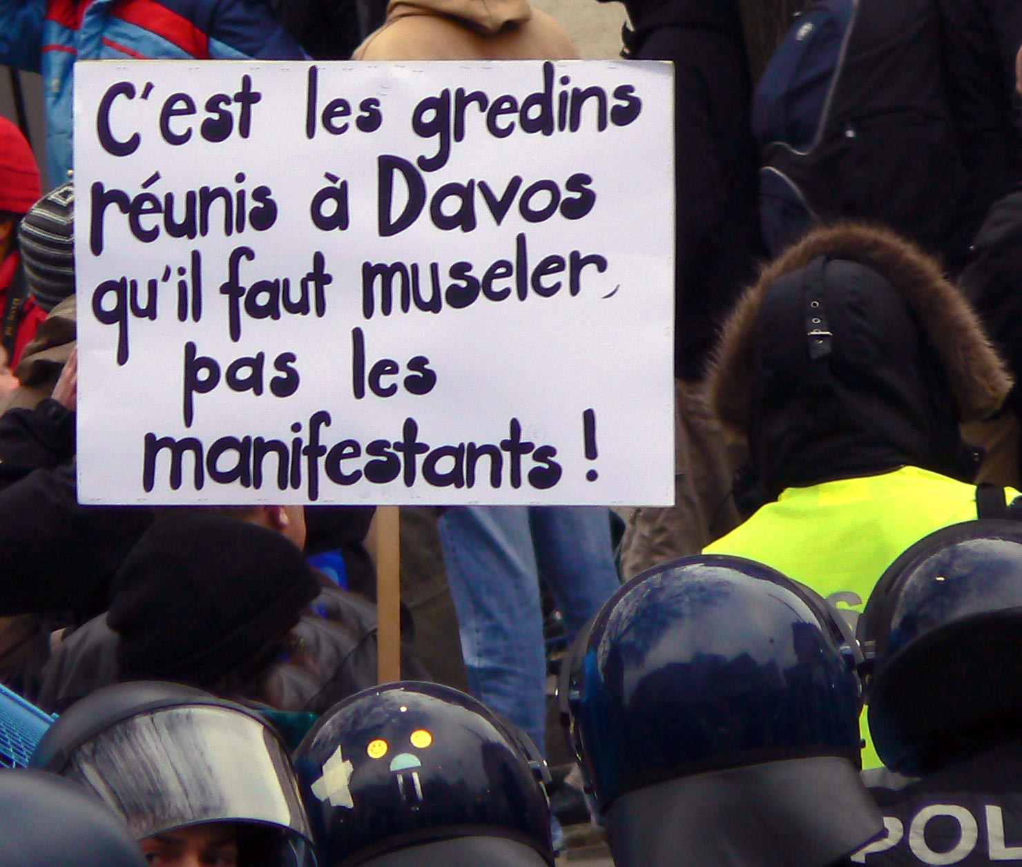 Manifestation anti-WEF, Genève, 31 janvier 2009