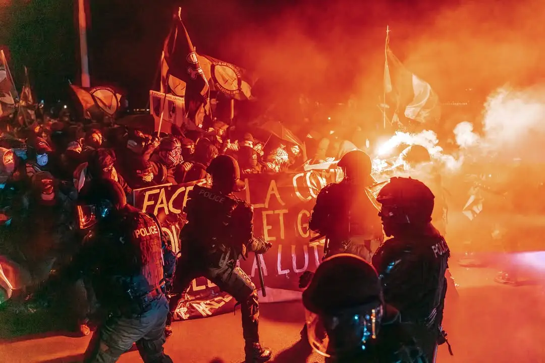 Répression policière d'une manifestation à Genève