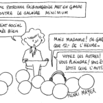 Un dessin humoristique sur le salaire minimum et les personnes handicapées