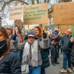 Des employés de la ville de Genève manifestent