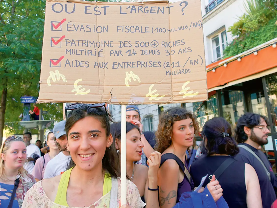 Manifestation contre les politiques d’austérité du gouvernement Macron/Lecornu. Paris, 18 septembre 2025.