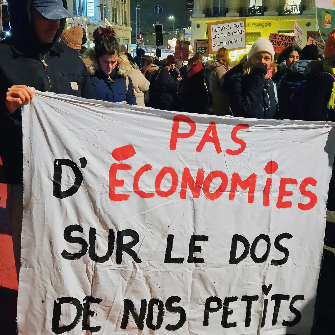Manifestation contre l’austérité, Lausanne, 15 décembre 2025.