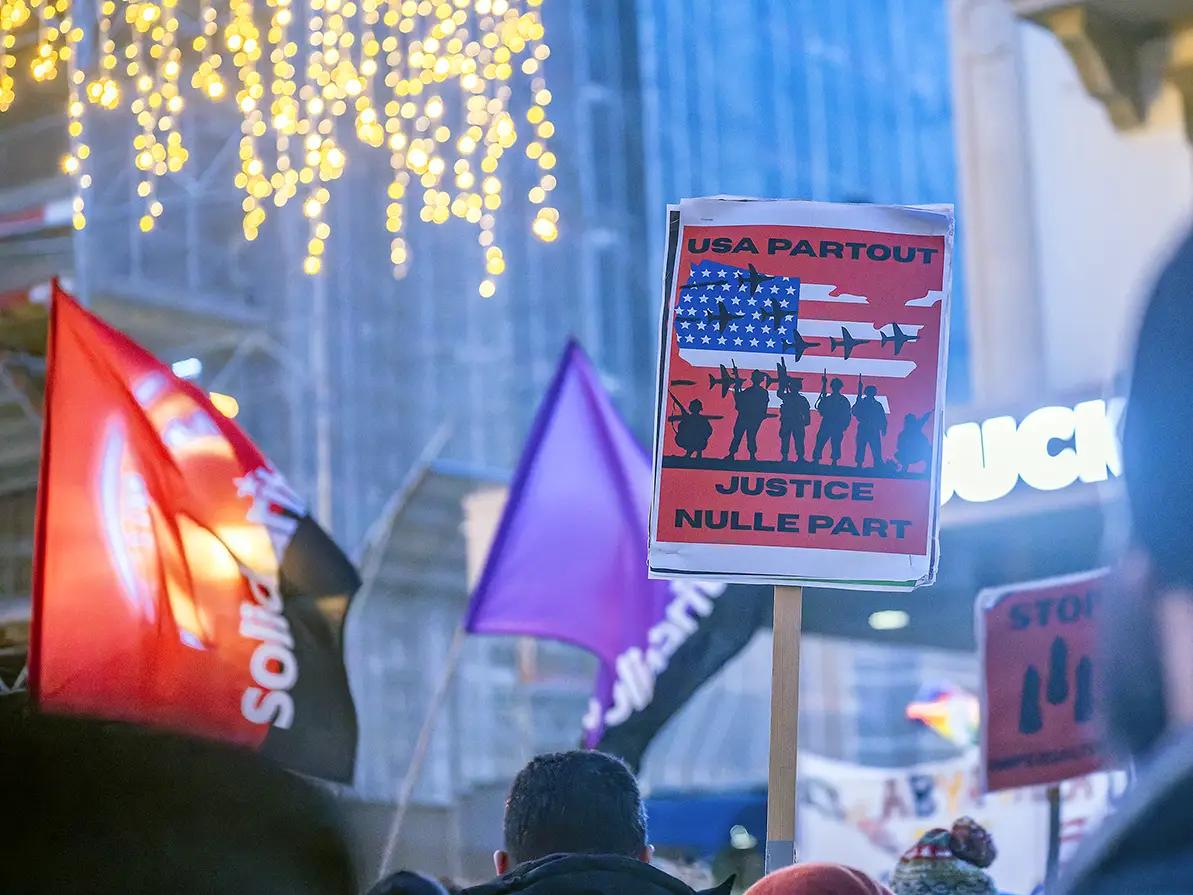 Rassemblement contre l’agression impérialiste contre le Venezuela, Genève, 3 janvier 2026