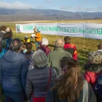 Action du collectif La Tène en transition, février 2022