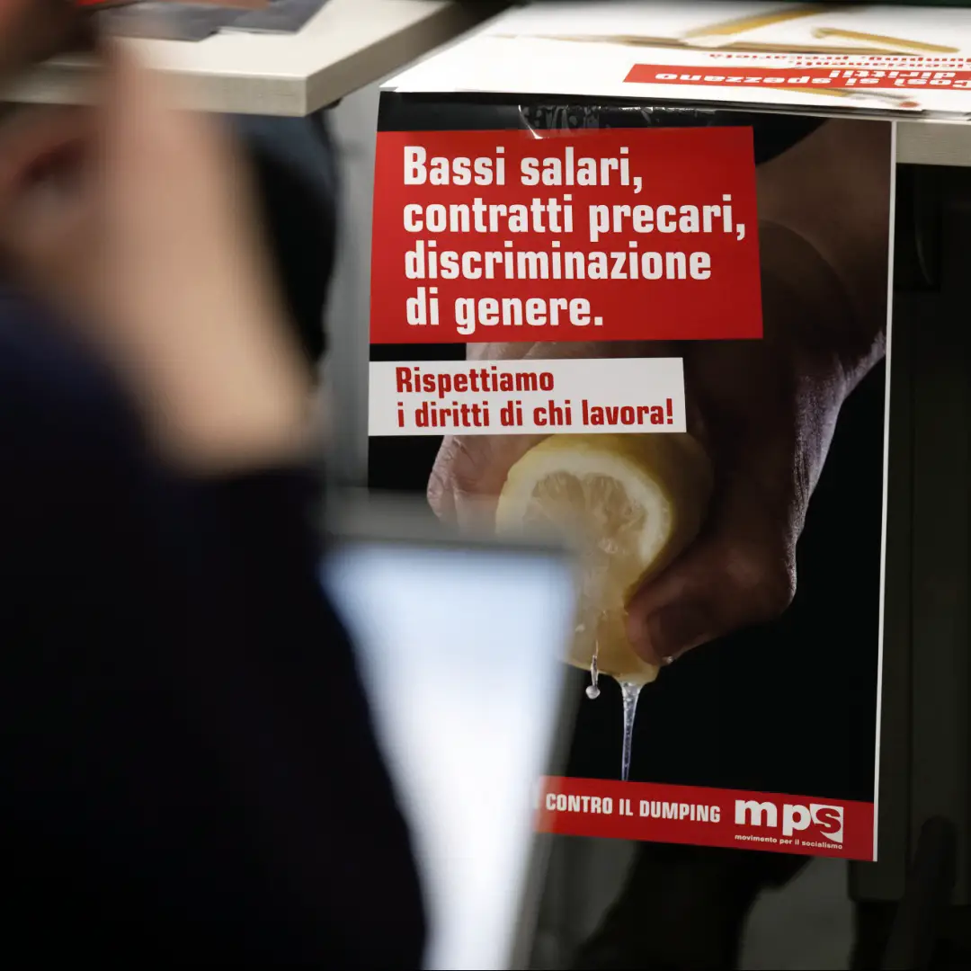 Affiche de la campagne contre le dumping