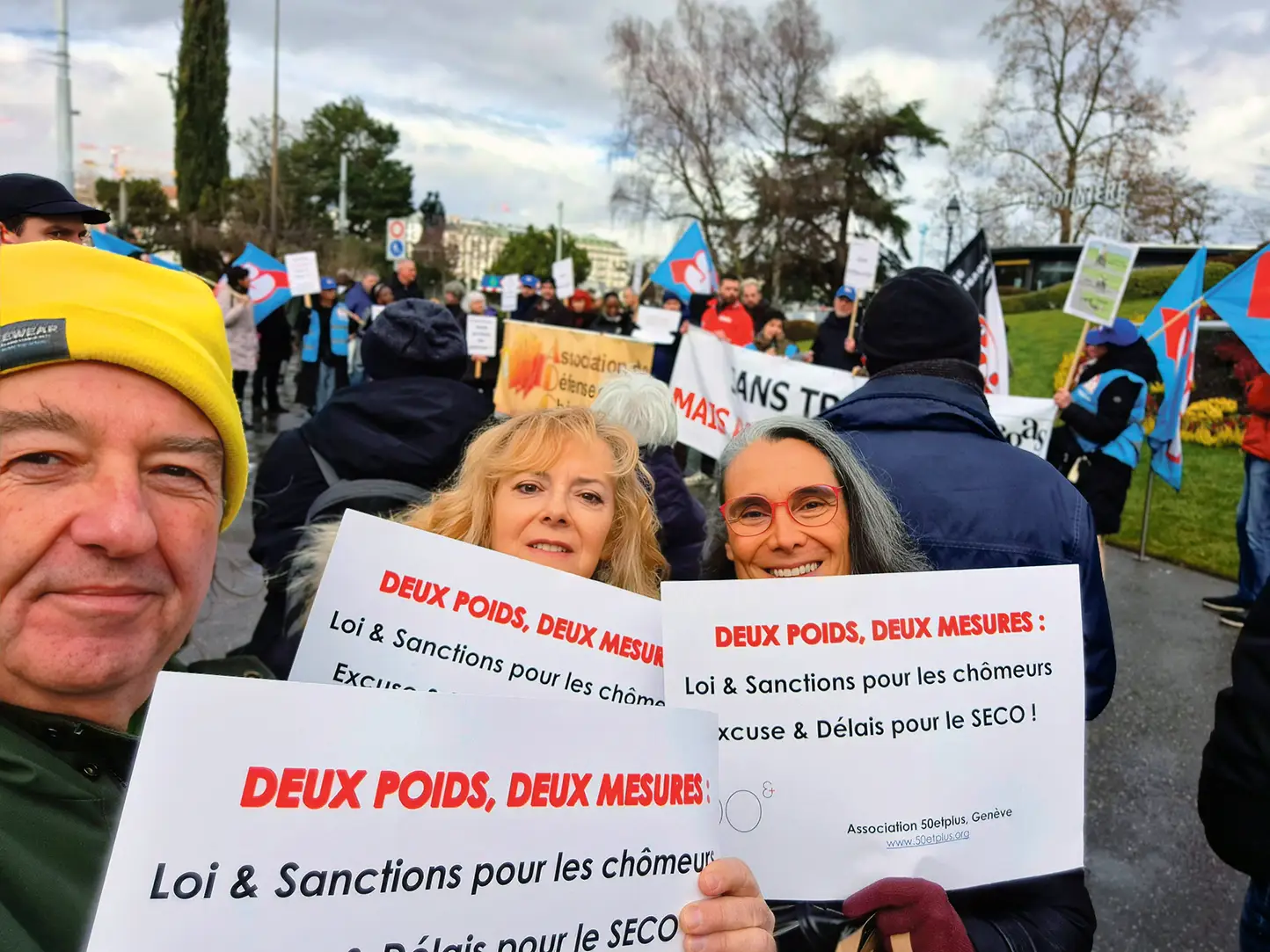Rassemblement de protestation contre les négligences du Seco