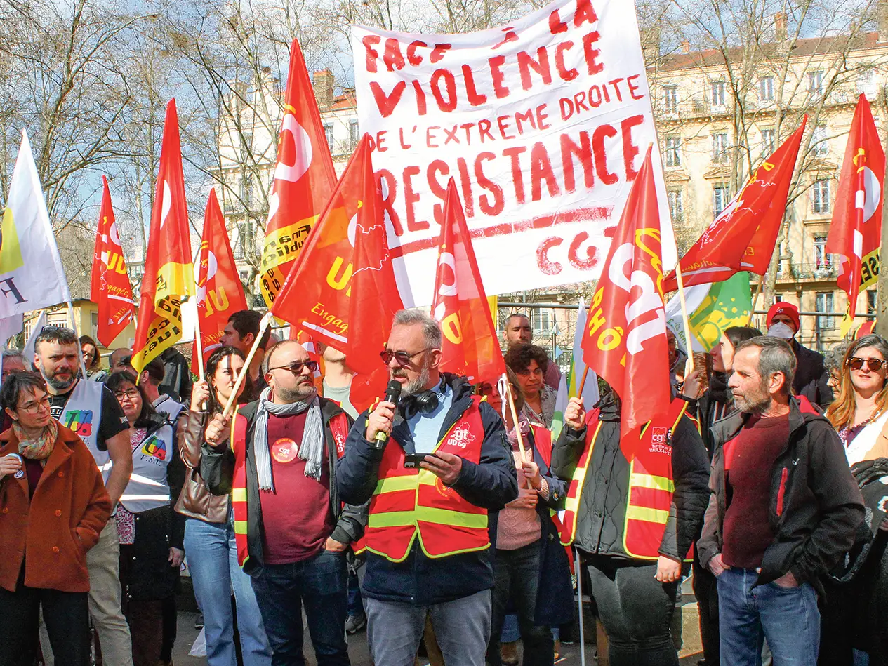 Rassemblement contre la violence d’extrême droite à Lyon