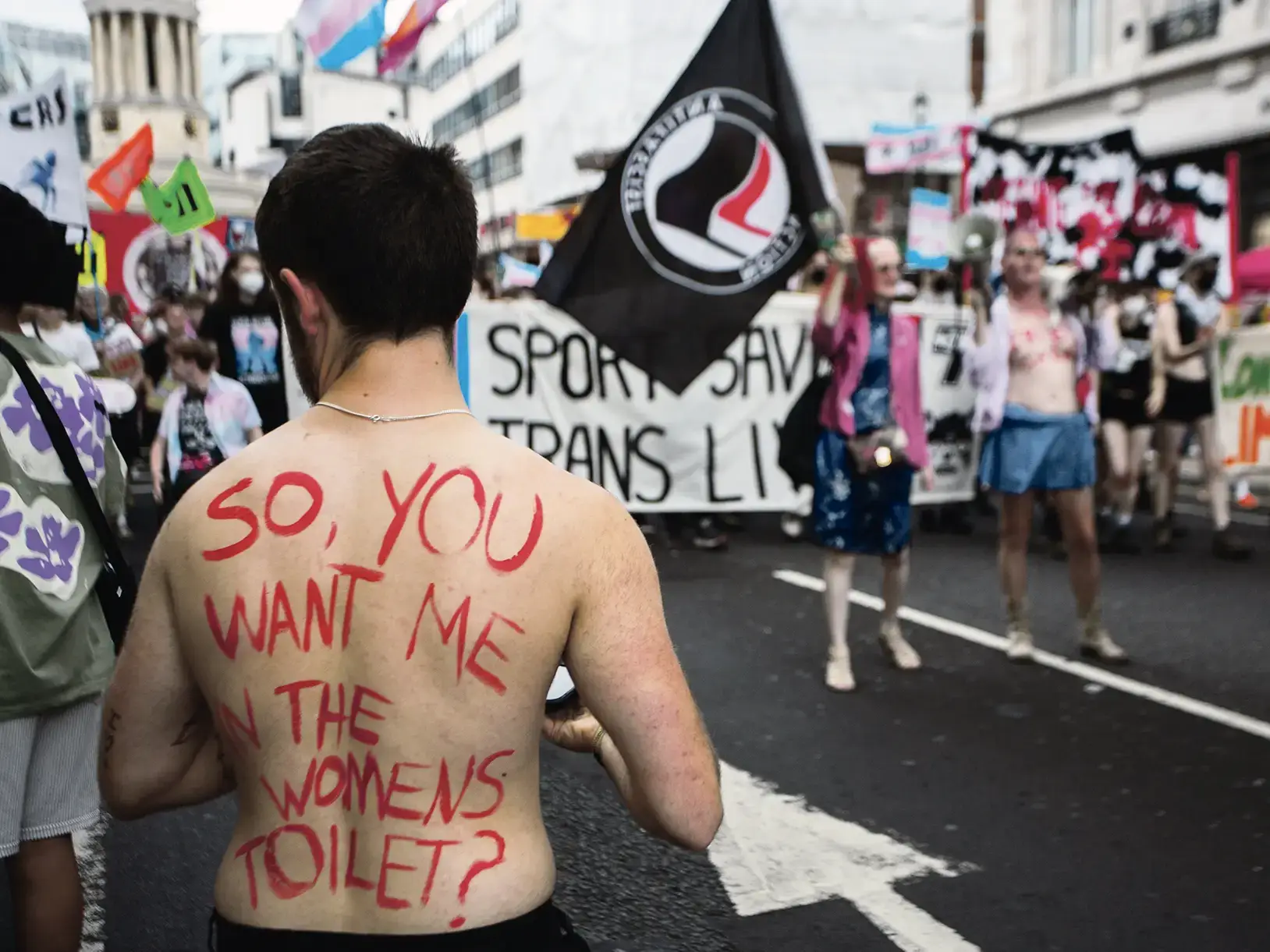 Défilé de personnes trans à Londres