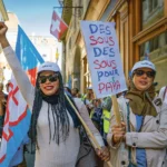 Manifestation du parascolaire, Genève, 8 mai 2026