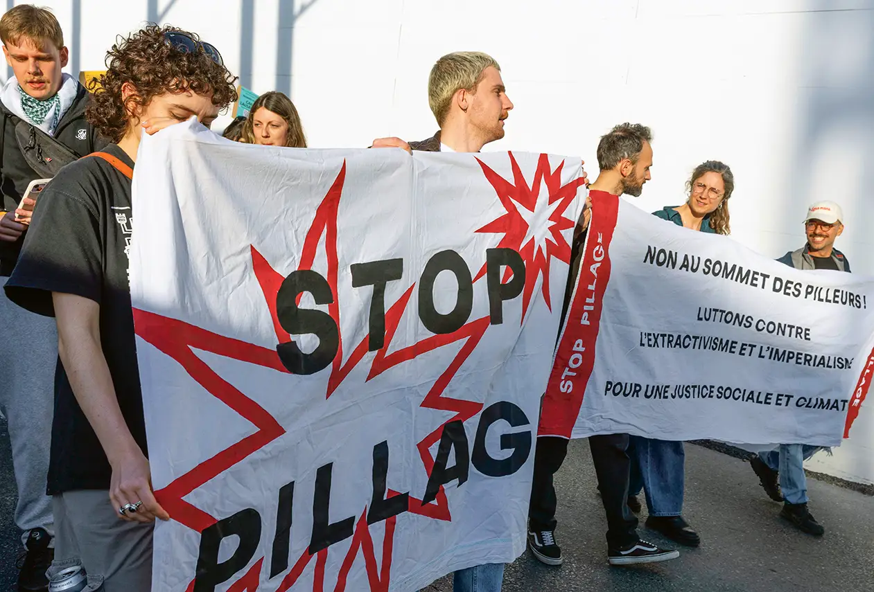 Manifestation contre le Commodities Global Summit, Lausanne, 19 avril 2026