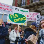Des manifestants contre les politiques d’austérité dans le canton de Vaud