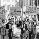 Manifestation d’autonomistes jurassiens en 1976