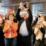 Pierre-Yves Maillard célèbre la victoire de la 13e rente AVS