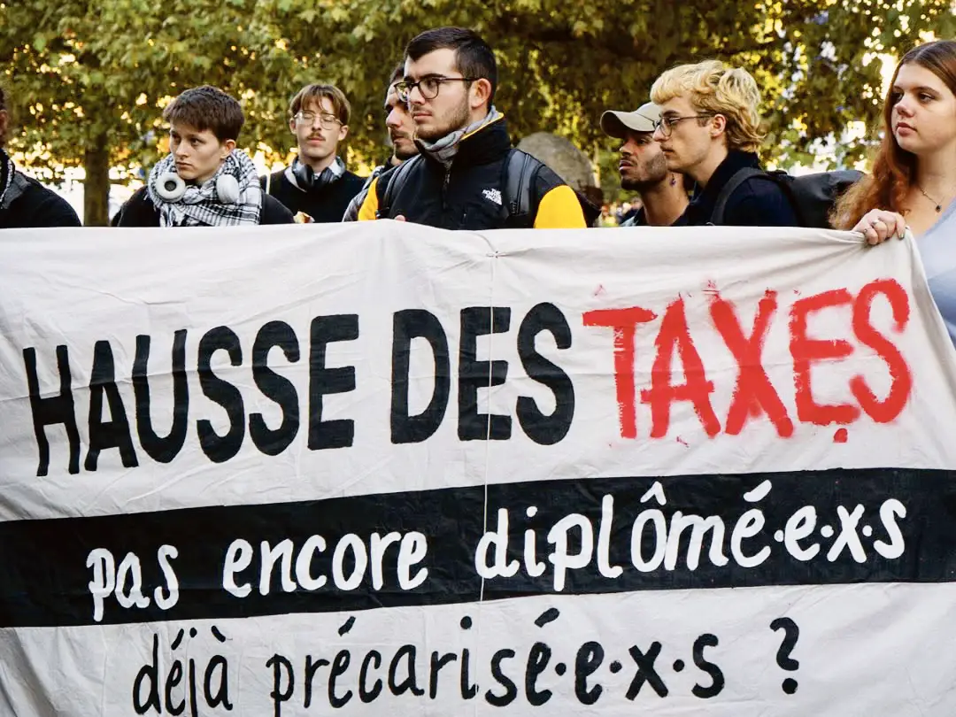Rassemblement contre la hausse des taxes d’études